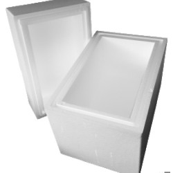 Scatola isotermica in polistirolo con coperchio 70 L 670x490x480 mm