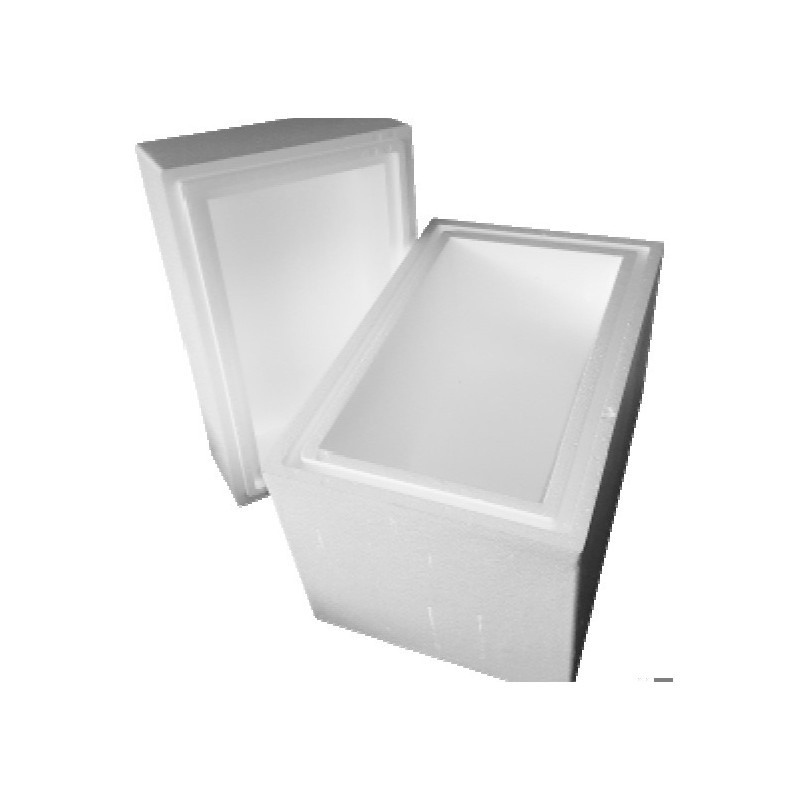Scatola isotermica in polistirolo con coperchio 70 L 670x490x480 mm
